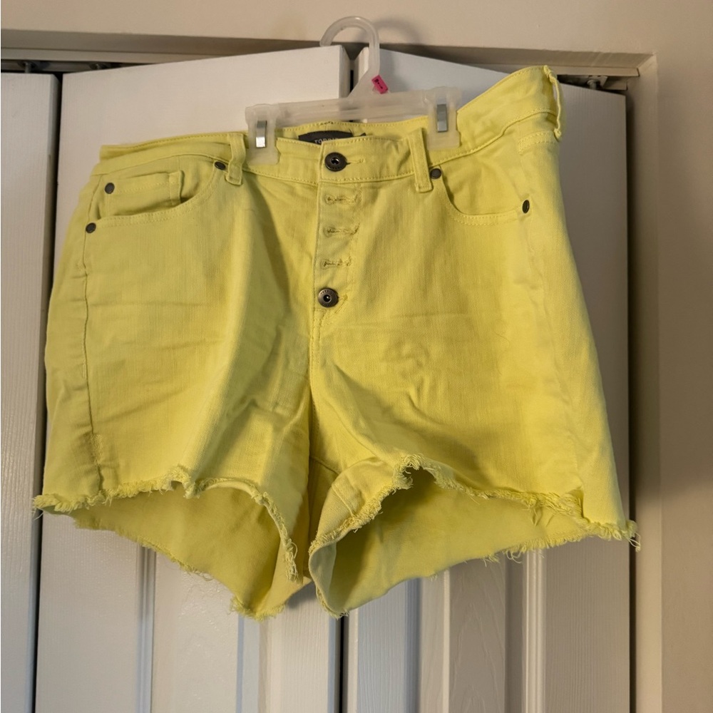 Torrid Yellow Denim Women Shorts